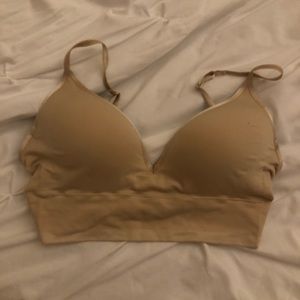 simple nude bralette